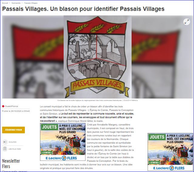 pseudo-blason de PASSAIS VILLAGES